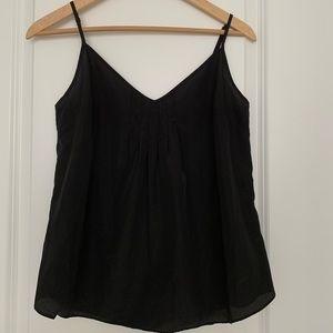 Aritzia talula silk tank - M - black VEUC